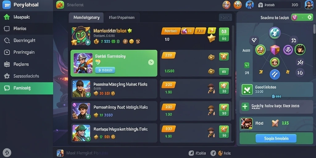 Ilustrasi level yang memukau dengan efek visual yang mengesankan.